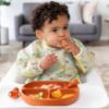 Picture of Bumkins Sleeved Bib for Girl or Boy, Baby and Toddler for 6-24 Mos, Essential Must Have for Eating, Feeding, Baby Led Weaning Supplies, Long Sleeve Mess Saving Food Catcher, 2-pk Camp and Grounded