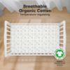 Picture of KeaBabies 2-Pack Organic Crib Sheets for Boys, Girls - Fitted Crib Mattress Sheet Neutral, Breathable Jersey Cotton Cover for Baby Bed, Toddler Mattress, Soft & Cute Prints (KeaSafari)