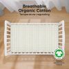 Picture of KeaBabies 2-Pack Organic Crib Sheets for Boys, Girls, Jersey Fitted Crib Sheet, Baby Crib Sheets Neutral, Cotton Breathable Crib Sheet, Cute Printed Crib Mattress Sheet, Baby Mattress Sheets (Fleur)