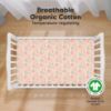 Picture of KeaBabies 2-Pack Organic Crib Sheets for Boys, Girls, Jersey Fitted Baby Crib Sheets Neutral, Cotton Breathable Crib Sheet, Cute Printed Crib Mattress Sheet, Baby Mattress Sheets (Beach Day)