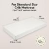 Picture of KeaBabies 2-Pack Organic Crib Sheets for Boys, Girls - 52x28 Fitted Crib Mattress Sheet Neutral, Breathable Jersey Cotton Cover for Baby Bed, Toddler Mattress, Soft & Cute Prints (Soft White)