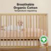 Picture of KeaBabies 2-Pack Organic Crib Sheets for Boys, Girls - 52x28 Fitted Crib Mattress Sheet Neutral, Breathable Jersey Cotton Cover for Baby Bed, Toddler Mattress, Soft & Cute Prints (Butterflies)