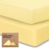 Picture of KeaBabies 2-Pack Organic Crib Sheets for Boys, Girls - Fitted Crib Mattress Sheet Neutral, Breathable Jersey Cotton Cover for Baby Bed, Toddler Mattress, Soft & Cute Prints (Sunshine)