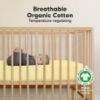 Picture of KeaBabies 2-Pack Organic Crib Sheets for Boys, Girls - Fitted Crib Mattress Sheet Neutral, Breathable Jersey Cotton Cover for Baby Bed, Toddler Mattress, Soft & Cute Prints (Sunshine)