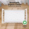 Picture of KeaBabies 2-Pack Organic Crib Sheets for Boys, Girls - 52x28 Fitted Crib Mattress Sheet Neutral, Breathable Jersey Cotton Cover for Baby Bed, Toddler Mattress, Soft & Cute Prints (ABC Land Rose)
