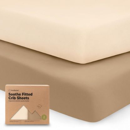 Picture of KeaBabies 2-Pack Organic Crib Sheets for Boys, Girls - 52x28 Fitted Crib Mattress Sheet Neutral, Breathable Jersey Cotton Cover for Baby Bed, Toddler Mattress, Soft & Cute Prints (Pecan)
