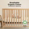 Picture of KeaBabies 2-Pack Organic Crib Sheets for Boys, Girls - 52x28 Fitted Crib Mattress Sheet Neutral, Breathable Jersey Cotton Cover for Baby Bed, Toddler Mattress, Soft & Cute Prints (Pecan)
