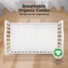 Picture of KeaBabies 2-Pack Organic Crib Sheets for Boys, Girls - Fitted Crib Mattress Sheet Neutral, Breathable Jersey Cotton Cover for Baby Bed, Toddler Mattress, Soft & Cute Prints (Jolly Rainbow)