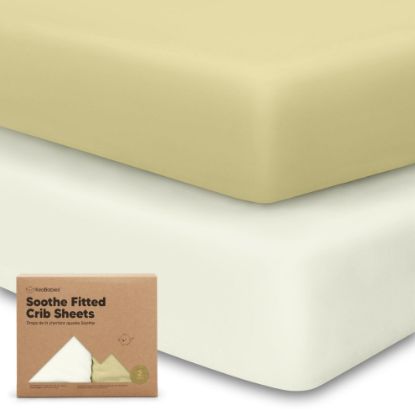 Picture of KeaBabies 2-Pack Organic Crib Sheets for Boys, Girls - Fitted Crib Mattress Sheet Neutral, Breathable Jersey Cotton Cover for Baby Bed, Toddler Mattress, Soft & Cute Prints (Oregano)