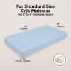 Picture of KeaBabies 2-Pack Organic Crib Sheets for Boys, Girls - 52x28 Fitted Crib Mattress Sheet Neutral, Breathable Jersey Cotton Cover for Baby Bed, Toddler Mattress, Soft & Cute Prints (Cornflower)