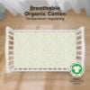 Picture of KeaBabies 2-Pack Organic Crib Sheets for Boys, Girls - 52x28 Fitted Crib Mattress Sheet Neutral, Breathable Jersey Cotton Cover for Baby Bed, Toddler Mattress, Soft & Cute Prints (Foxtrot)
