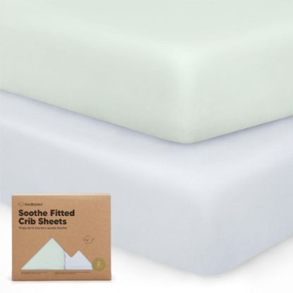 Picture of KeaBabies 2-Pack Organic Crib Sheets for Boys, Girls - 52x28 Fitted Crib Mattress Sheet Neutral, Breathable Jersey Cotton Cover for Baby Bed, Toddler Mattress, Soft & Cute Prints (Cove)