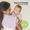 Picture of Organic Burp Cloths for Baby Boys and Girls - 5-Pack Super Absorbent Burping Cloth, Burp Clothes, Soft & Plush, Newborn Milk Spit Up Rags, Burpy Cloth Bib for Unisex, Burping Rags (Lunaris)