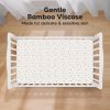 Picture of 2-Pack Crib Sheets for Boys, Girls - Viscose Derived from Bamboo Fitted Crib Sheet, Baby Crib Sheets Neutral, Crib Mattress Sheet, Toddler Bed Sheets, Baby Sheets for Crib Fitted Sheets (Butterflies)