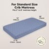 Picture of KeaBabies 2-Pack Organic Crib Sheets for Boys, Girls - Fitted Crib Mattress Sheet Neutral, Breathable Jersey Cotton Cover for Baby Bed, Toddler Mattress, Soft & Cute Prints (Marine Muse)