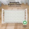 Picture of KeaBabies 2-Pack Organic Crib Sheets for Boys, Girls - Fitted Crib Mattress Sheet Neutral, Breathable Jersey Cotton Cover for Baby Bed, Toddler Mattress, Soft & Cute Prints (Dragon Tale)