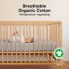 Picture of KeaBabies 2-Pack Organic Crib Sheets for Boys, Girls - Fitted Crib Mattress Sheet Neutral, Breathable Jersey Cotton Cover for Baby Bed, Toddler Mattress, Soft & Cute Prints (Cloud)