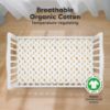 Picture of KeaBabies 2-Pack Organic Crib Sheets for Boys, Girls - Fitted Crib Mattress Sheet Neutral, Breathable Jersey Cotton Cover for Baby Bed, Toddler Mattress, Soft & Cute Prints (Construction)