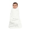 Picture of HALO Micro Fleece Sleepsack Swaddle, 3-Way Adjustable Wearable Blanket, TOG 3.0, Cream, Small, 3-6 Months