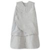 Picture of HALO 100% Cotton Sleepsack Swaddle, 3-Way Adjustable Wearable Blanket, TOG 1.5, Heather Gray, Newborn, 0-3 Months