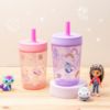 Picture of Zak Designs Gabby's Dollhouse Kelso Toddler Cups For Travel or At Home, 15oz 2-Pack Durable Plastic Sippy Cups With Leak-Proof Design is Perfect For Kids Cakey Cat, Mercat
