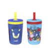 Picture of Zak Designs Sonic the Hedgehog Kelso Toddler Cups For Travel or At Home, 15oz 2-Pack Durable Plastic Sippy Cups With Leak-Proof Design is Perfect For Kids (Sonic)