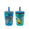 Picture of Zak Designs Kelso 15 oz Tumbler Set (Toy Story 4 - Woody & Buzz 2pc Set) Toddlers Cup Leak-Proof Screw-On Lid with Straw Made of Durable Plastic and Silicone, Perfect Bundle for Kids