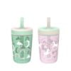 Picture of Zak Designs Kelso Toddler Cups For Travel or At Home, 15oz 2-Pack Durable Plastic Sippy Cups With Leak-Proof Design is Perfect For Kids (Fanciful Unicorn, Happy Skies)