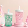 Picture of Zak Designs Kelso Toddler Cups For Travel or At Home, 15oz 2-Pack Durable Plastic Sippy Cups With Leak-Proof Design is Perfect For Kids (Fanciful Unicorn, Happy Skies)