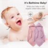 Picture of SWEET DOLPHIN Muslin Hooded Baby Bath Towels - 2 Pack 100% Cotton Towel for Babies, Infants, Toddlers - 32x32Inch - Highly Absorbent and Newborn Essential, Light Sakura