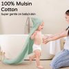 Picture of Yoofoss Hooded Baby Towels for Newborn 2 Pack 100% Muslin Cotton Baby Bath Towel with Hood for Babies, Infant, Toddler and Kids, Large 32x32Inch, Soft and Absorbent Newborn Essential