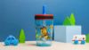 Picture of Zak Designs Kelso Tumbler 15 oz Set (Paw Patrol - Chase & Marshall 2pc Set) Toddlers Cups Leak-Proof Screw-On Lid with Straw Made of Durable Plastic and Silicone, Perfect Cup for Kids