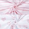 Picture of Bassinet Sheets Compatible with ANGELBLISS Baby Bassinet, Koolerthings (3 in 1) Baby Bassinet, Pamo Babe and Ihoming Bedside Bassinet, 2 Pack, 100% Jersey Cotton, Breathable and Soft, Pink Print
