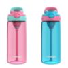Picture of Contigo Aubrey Kids BPA-Free Water Bottle with Silicone Straw Spill-Proof Lid Dishwasher Safe 20oz 2-Pack Suitable for 3+ Years Azalea/Jade & Blue Raspberry/Azalea