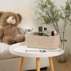 Picture of MiniArk Small Storage Baskets for Organizing | Closet Organizer Bins | Shelf Toy Basket | Woven Rope Baskets | Cube Decorative Box | Shallow Basket | 11.5x7.5x4.7” | 3 Packs Mixed Brown