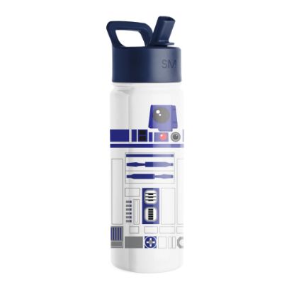 Picture of Simple Modern Star Wars R2D2 Water Bottle for Kids | Reusable Cup with Straw Lid Insulated Stainless SteelTumbler Gifts for Toddlers Boys | Summit Collection | 18oz R2D2