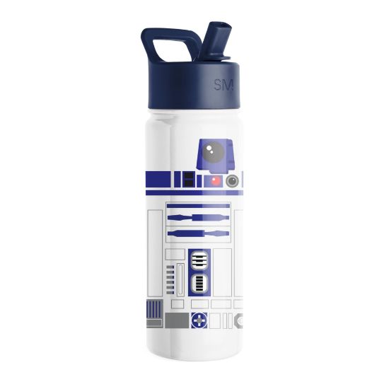 Picture of Simple Modern Star Wars R2D2 Water Bottle for Kids | Reusable Cup with Straw Lid Insulated Stainless SteelTumbler Gifts for Toddlers Boys | Summit Collection | 18oz R2D2