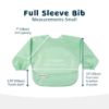 Picture of Tiny Twinkle Mess Proof Baby Bib, 2 Pack Long Sleeve Bib Outfit, Waterproof Bibs for Toddlers, Machine Washable, Tug Proof (Mermaid, Small 6-24 Months)