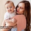 Picture of Unnivoll Muslin Burp Cloths for Baby 100% Cotton Burping Cloths for Boys Girls Large 20''X10'' Extra Soft and Absorbent 12 Pack - Gradient Caramel