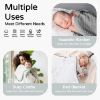 Picture of Yoofoss Hooded Baby Towels for Newborn 2 Pack 100% Muslin Cotton Baby Bath Towel with Hood for Babies, Infant, Toddler and Kids, Large 32x32Inch, Soft and Absorbent Newborn Essential