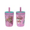 Picture of Zak Designs Kelso 15 oz Tumbler Set (Paw Patrol Skye & Everest) Leak-Proof Screw-On Lid with Straw Made of Durable Plastic and Silicone, Perfect Cup Bundle for Toddlers, Kids (2pc Set)