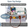Picture of Mr. Pen- Baby Diaper Caddy Organizer with Lid, Baby Organizer for Nursery, Portable Diaper Caddy with Lid, Diaper Organizer for Changing Table