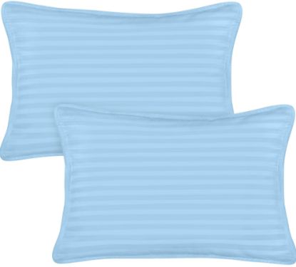 Picture of Utopia Bedding Toddler Pillow (Light Blue, 2 Pack) 13x18 Pillows for Sleeping, Soft and Breathable Cotton Blend Shell, Small Kids Pillow Perfect for Toddler Bed and Travel (Intended for Age 2 and up)