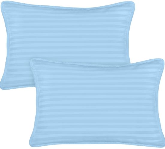 Picture of Utopia Bedding Toddler Pillow (Light Blue, 2 Pack) 13x18 Pillows for Sleeping, Soft and Breathable Cotton Blend Shell, Small Kids Pillow Perfect for Toddler Bed and Travel (Intended for Age 2 and up)