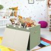 Picture of popoly Large Toy Box Chest with Lid, Collapsible Sturdy Toy Bin Storage Organizer Boxes Baskets for Kids, Boys, Girls, Nursery, Playroom, 25"x13" x16"