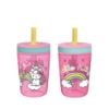 Picture of Zak Designs 15oz Hello Kitty Kelso Tumbler Set, Leak-Proof Screw-On Lid with Straw Made of Durable Plastic and Silicone, Perfect Bundle for Kids, 2 Count (Pack of 1)
