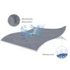 Picture of Crib Mattress Protector Sheets Fitted Waterproof Crib Mattress Pad Cover, Noiseless & Machine Wash 100% Absorbent Crib/Toddler Mattress Protector Sheet Quilted, Gray, 52" x 28"