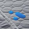Picture of Pack and Play Protector Sheets Waterproof 2 Pack, Quilted Playard Mattress Pad Cover Fitted Fits for Graco Pack n Play Playard Mattress/Playpen Mattress, Gray & Pink, 39" x 27"