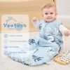 Picture of Yoofoss Baby Sleep Sack 6-12 Months, TOG 2.5 Baby Wearable Blanket with 2-Way Zipper, 100% Cotton Fabric Winter Newborn Sleeping sack, Warm Soft Comfy(Medium)