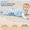 Picture of Yoofoss Baby Sleep Sack 6-12 Months, TOG 2.5 Baby Wearable Blanket with 2-Way Zipper, 100% Cotton Fabric Winter Newborn Sleeping sack, Warm Soft Comfy(Medium)